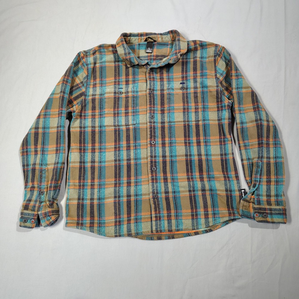 Cotopaxi Flannel Shirt Mens Large Mero Heavyweight Organic Cotton Long Sleeve